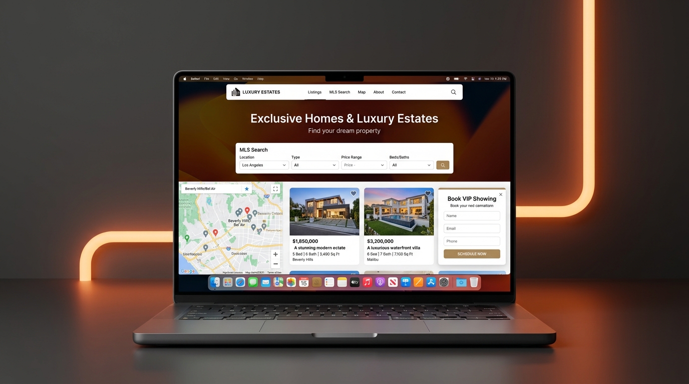 High-Converting Real Estate Agent Website with Live MLS IDX Search and Mobile Lead Capture High-Converting Real Estate Agent Website with Live MLS IDX Search and Mobile Lead Capture